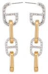 Guess Two-tone Mariner Drop Earrings In Multi