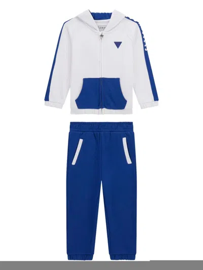 Guess Kids' Two-tone Tracksuit In Blue
