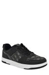 Guess Tyron Monogram Sneaker In Black/silver Logo