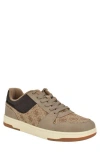 Guess Tyron Monogram Sneaker In Taupe Logo Multi
