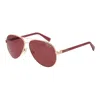 Guess Gold Unisex Sunglasses In Brown