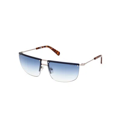 Guess Unisex Sunglasses  Gu8256-6608w  66 Mm Gbby2 In Metallic