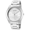 Guess Unisex Cubed 40mm Watch In Metallic