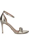 Guess Usa 100mm Ankle-strap Logo-plaque Pumps In Animal Print