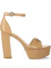 Guess Usa 120mm Leather Sandals In Neutrals