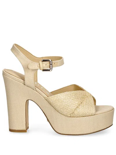 Guess Usa 120mm Starla Sandals In Neutrals