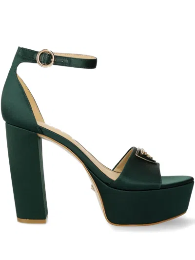 Guess Usa 125mm Leather Pumps In Green