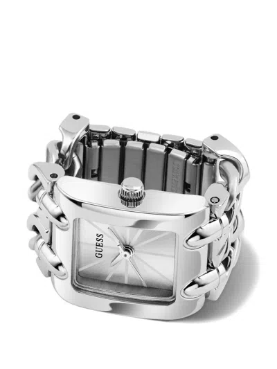 Guess Usa 18mm Ring Watch In Silver