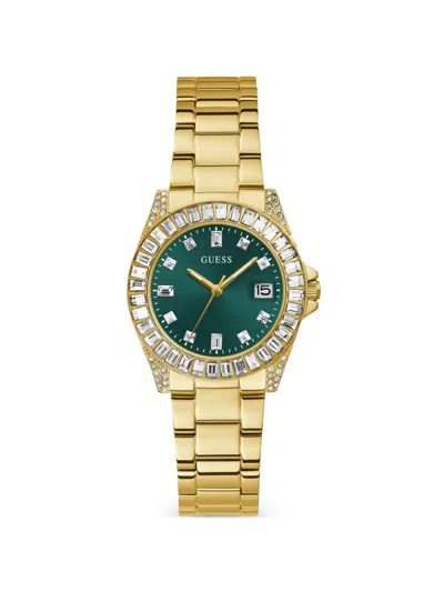 Guess Usa 34mm Watch In Orange