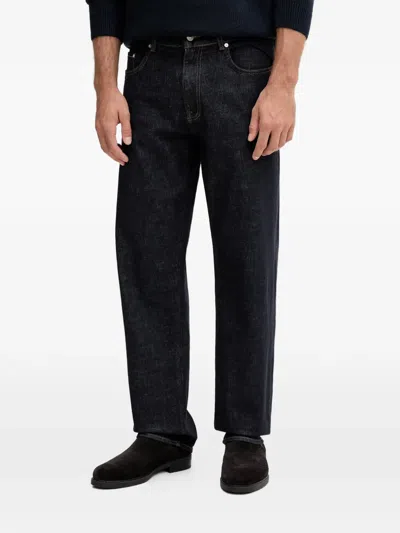 Guess Usa 4g-logo Jeans In Black