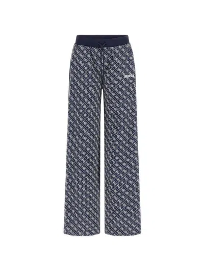 Guess Usa 4g Logo Sarah Track Pants In Animal Print