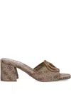 Guess Usa 65mm Gals Logo-pattern Mules