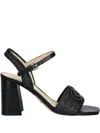 Guess Usa 85mm Ganika Woven-strap Block-heel Sandals