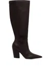 Guess Usa 85mm Nariel Pointed Knee-length Boots In Brown