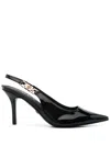 Guess Usa 85mm Nassha Slingback Pumps In Black