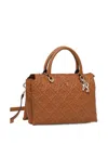 Guess Usa Adelasia Quilted Tote Bag In Brown