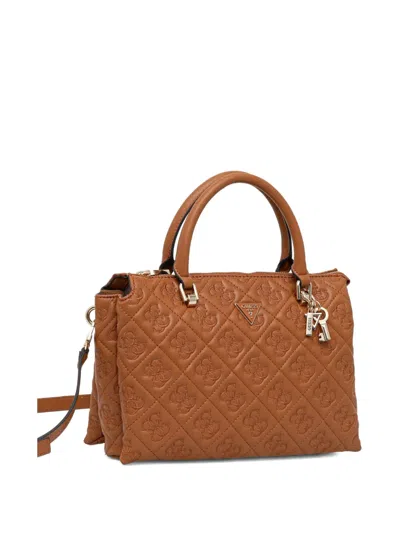 Guess Usa Adelasia Quilted Tote Bag In Brown