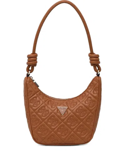 Guess Usa Adelasia Shoulder Bag In Brown
