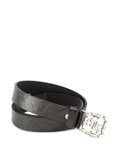 Guess Usa Adjustable + Reversible Pant Belt In Brown