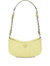 Guess Usa Aldina 4g Shoulder Bag In Yellow