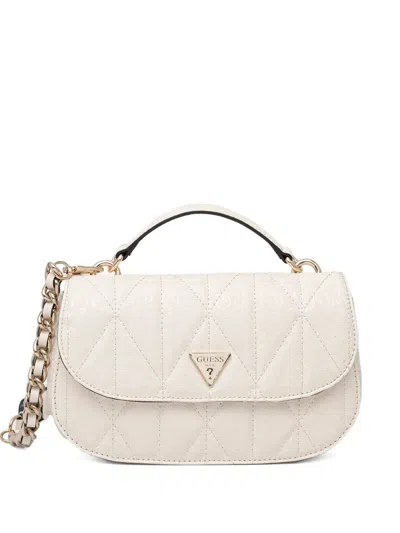 Guess Usa Aldina Tote Bag In White