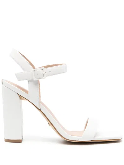 Guess Usa Alibi 105mm Faux-leather Sandals In White