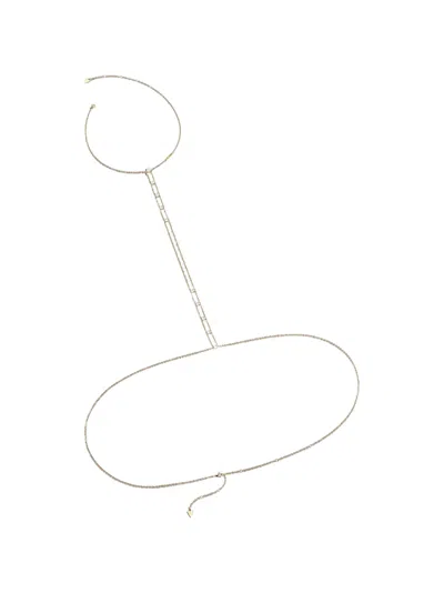 Guess Usa All Eyes On Me Body Chain In Metallic