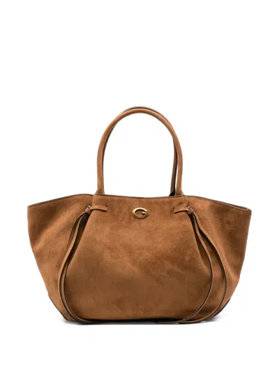 Guess Usa Allegra G-logo Tote Bag In Nude