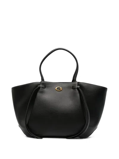 Guess Usa Allegra Logo-plaque Tote Bag In Black
