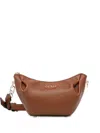 Guess Usa Amorette Brown Shoulder Bag In Brown