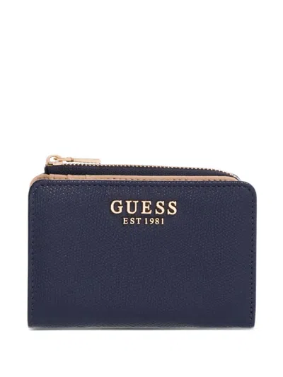 Guess Usa Amorette Card Case In Blue