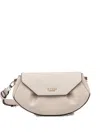 Guess Usa Amorette Logo-lettering Crossbody Bag In Metallic