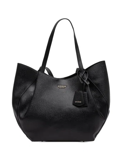 Guess Usa Amorette Tote Bag In Black