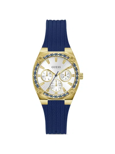Guess Usa Analog 35mm Watch In Weiss