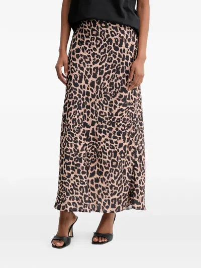 Guess Usa Animal-print Maxi Skirt In Multi