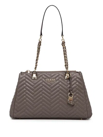 Guess Usa Anning Tote Bag In Brown