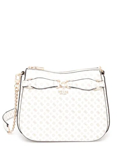 Guess Usa Arlena Crossbody Bag In White