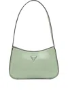 Guess Usa Arnela Logo-plaque Tote Bag In Green