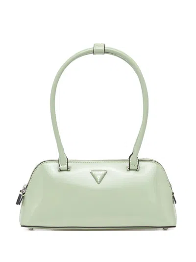 Guess Usa Arnela Logo-plaque Tote Bag In Green