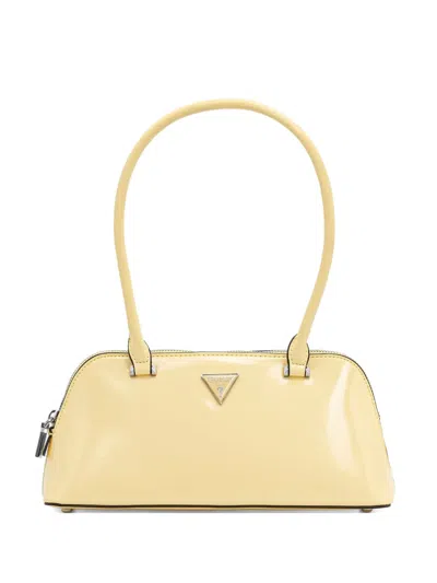 Guess Usa Arnela Logo-plaque Tote Bag In Yellow