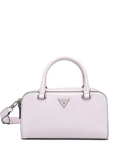 Guess Usa Arnela Patent-finish Tote Bag In Purple