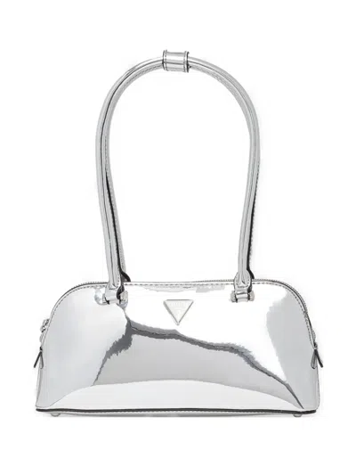 Guess Usa Arnela Shoulder Bag In Silver