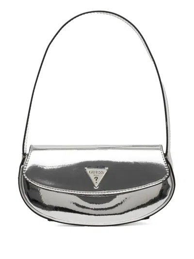 Guess Usa Arnela Shoulder Bag In Silver