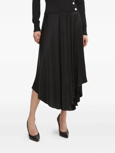 Guess Usa Asymmetric Skirt In Black