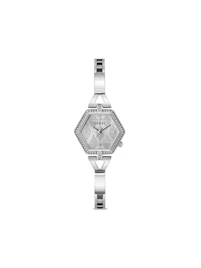 Guess Usa Audrey Quartz 28mm In Silver