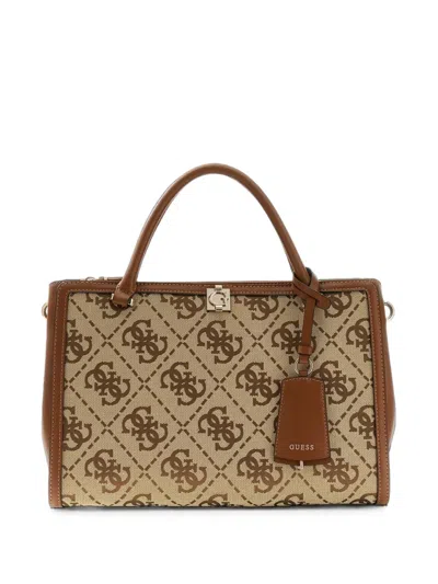 Guess Usa Audrey Tote Bag In Brown