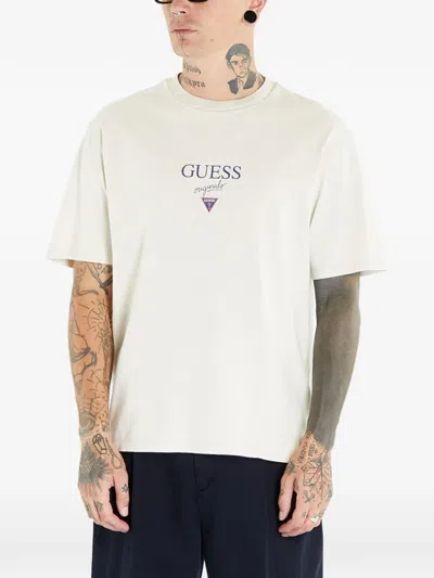 Guess Usa Baker-logo T-shirt In Neutral