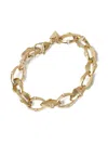 Guess Usa Bamboo Chain-link Bracelet In Gold