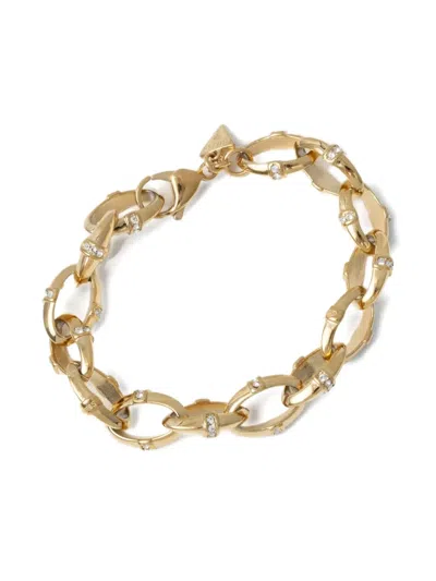 Guess Usa Bamboo Chain-link Bracelet In Gold
