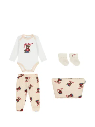 Guess Usa Bear Babywear Set In Multi